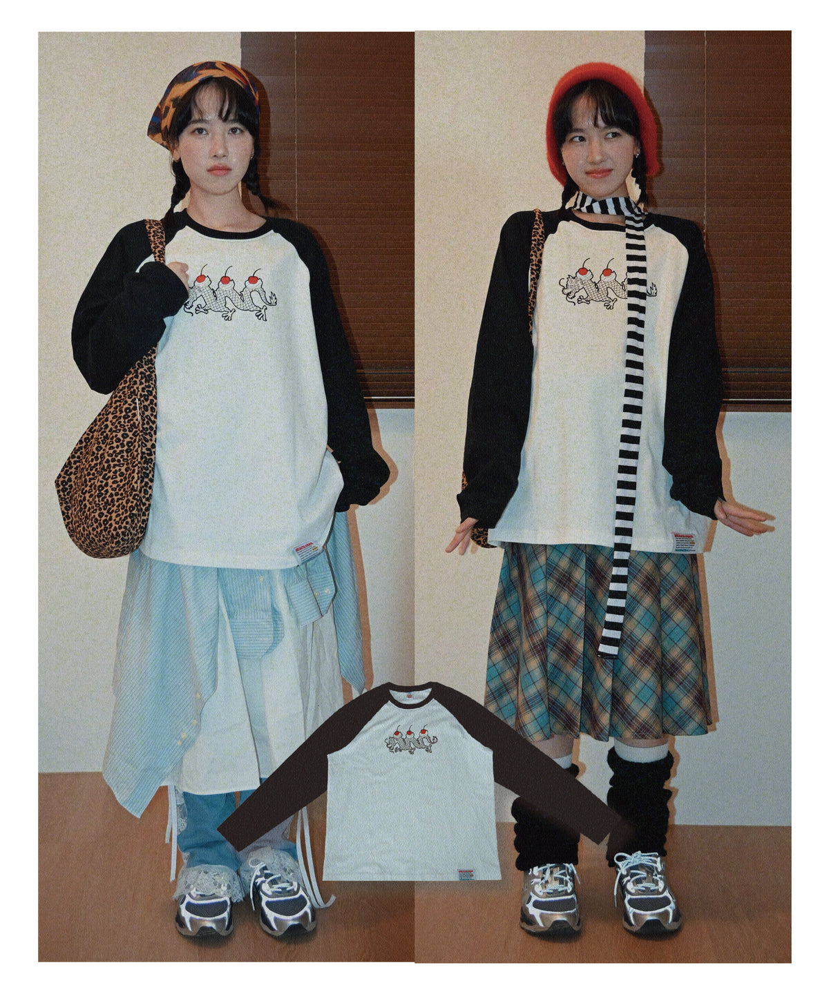 Cherry Blessing Raglan Tee