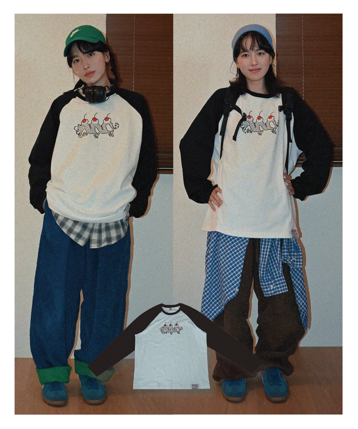 Cherry Blessing Raglan Tee