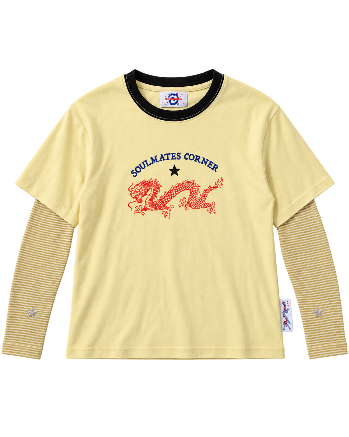Starbound Dragon Layered Tee - Butter